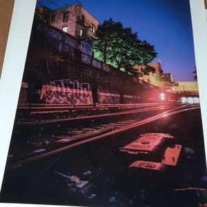 Photography print of the subway in Brooklyn